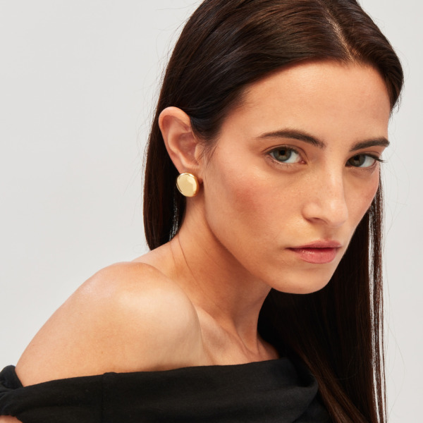 Orecchini Breil donna in acciaio color oro