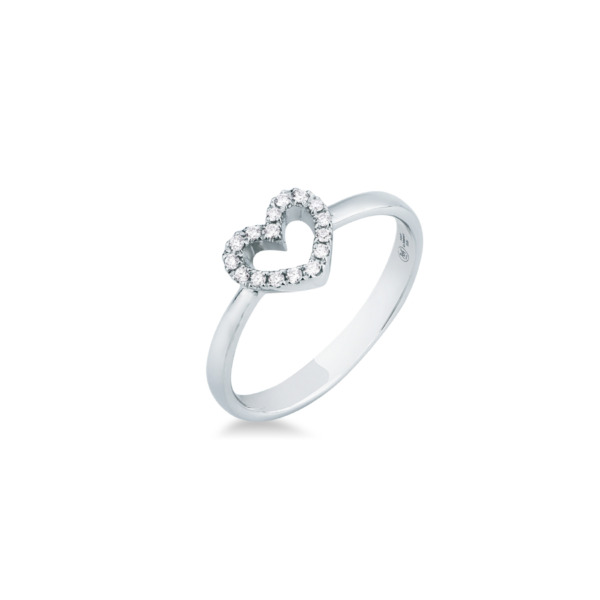 Anello cuore Mirco Visconti in oro e diamanti