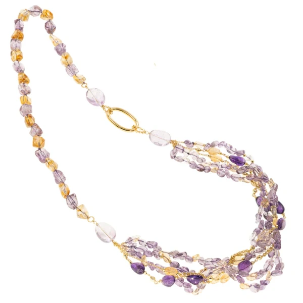 Collana Koliè donna argento dorata