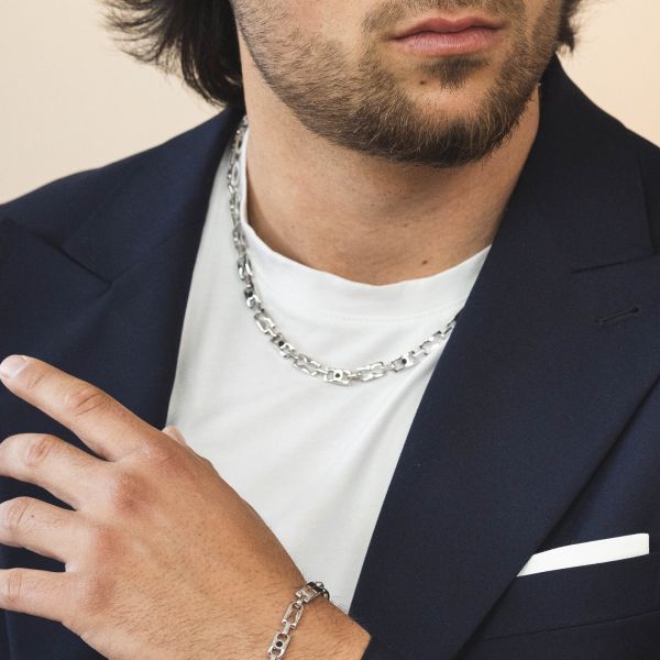 Collana Boccadamo uomo in argento